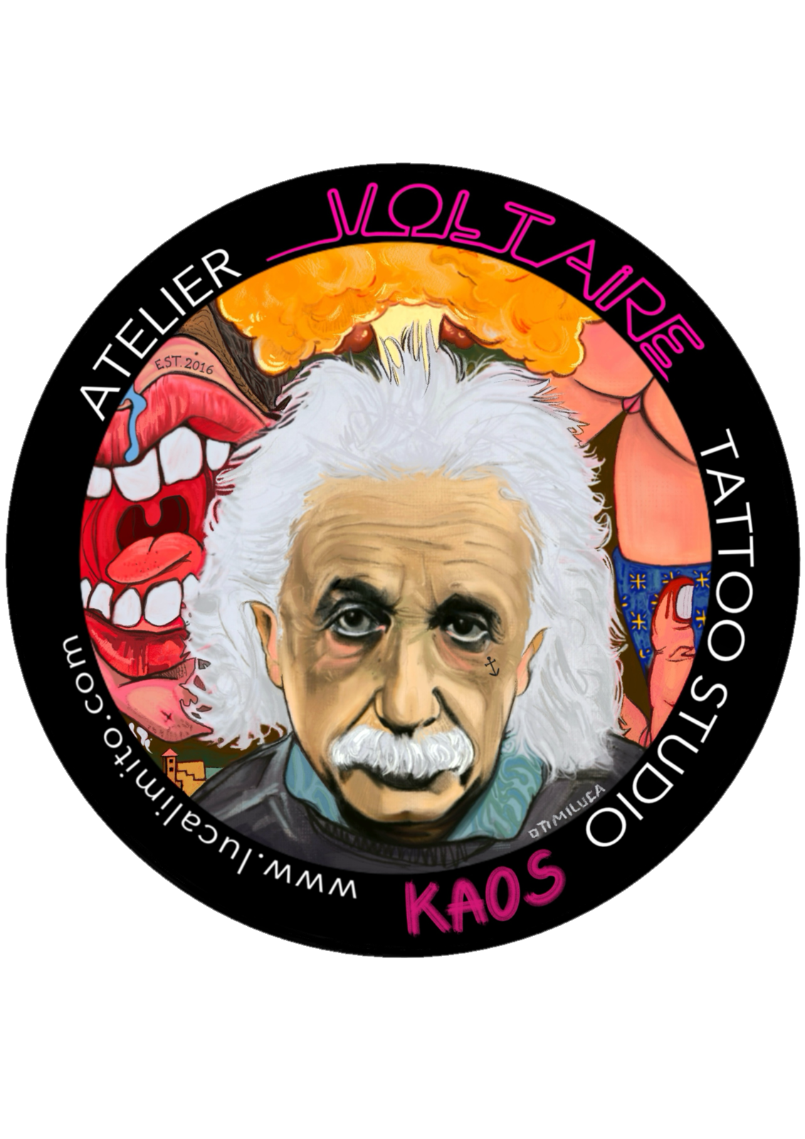 KAOS Project Sticker — Artwork & Creative Experiments by Luca Limito